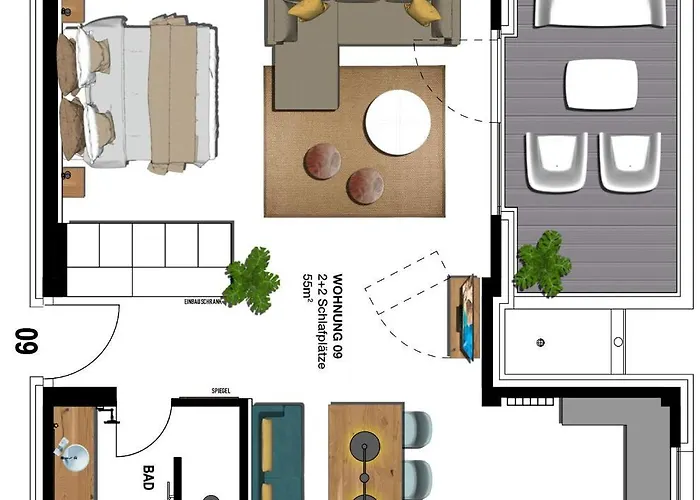 아파트 Seebruecke - 1-raum-appartement Mit Balkon S9 제바트헤링스도르프